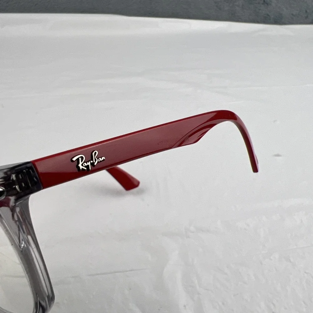 Ray-Ban Eyeglasses Kids RB1601 3812 Red Gray Crystal 48-18-130 Frames Only EUC